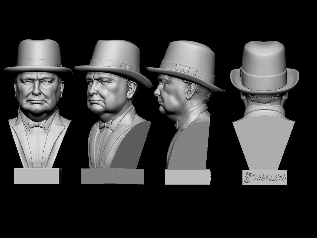 Winston Churchill Large Bronze Edition Bust