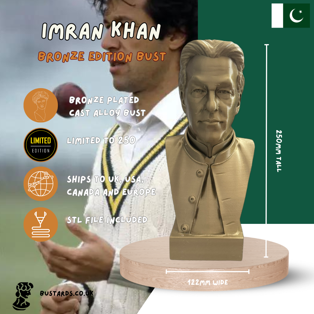 Imran Khan Large Bronze Edition Bust