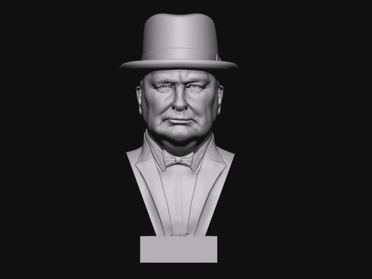 Winston Churchill Bronze Edition Bust